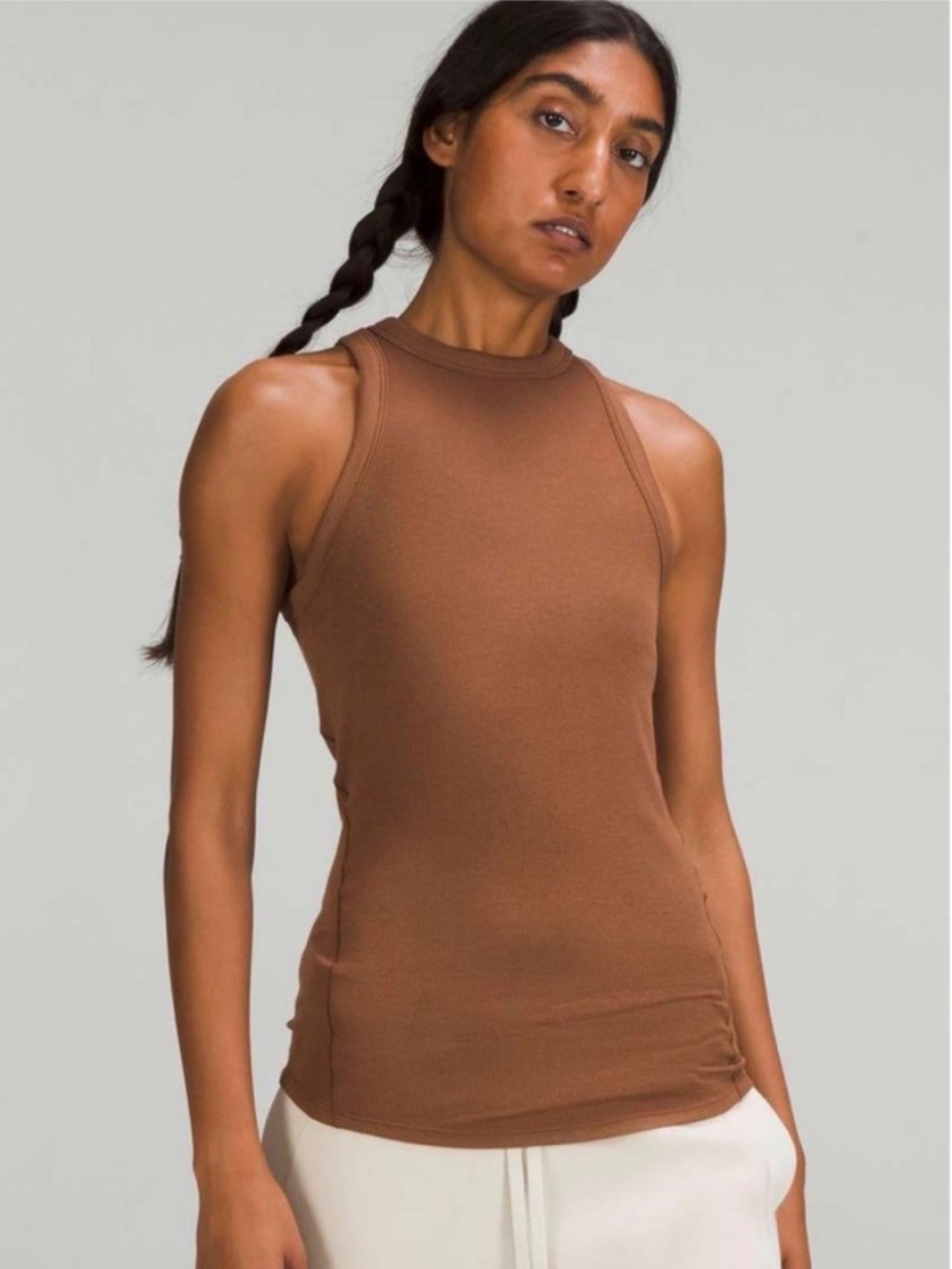 Lululemon Hold Tight Tank Top Roasted Brown Like New Size 2/4